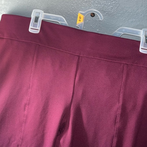 Ladies’ Plus Pull-On PONTE Pant—WINE - Picture 2 of 12